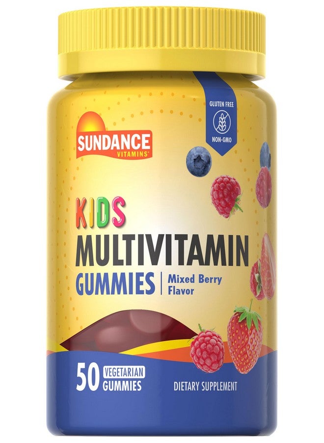 Sundance Kid's Multivitamin Gummies | 50 Count | Mixed Berry Flavor | Vegetarian, Non-GMO, and Gluten Free Supplement - Image 1