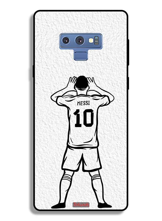 Tolwak Samsung Galaxy Note 9 Protective Case Cover Messi Sketch - Image 2