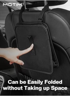 Motim Foldable Car Trash Can with 2 Roll Trash Bags, Hanging Waterproof Car Trash Bag Car Waste Basket, Collapsible Car Garbage Bin, Oxford Car Travel Storage Box Bag  - Image 3