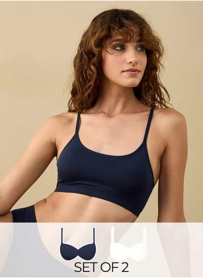 FAV Set of 2 - Assorted Teen Bra with Adjustable Straps