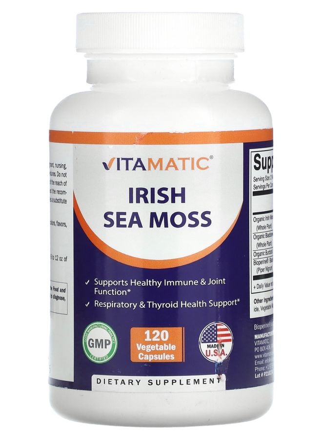 Vitamatic Irish Sea Moss 120 Vegetable Capsules