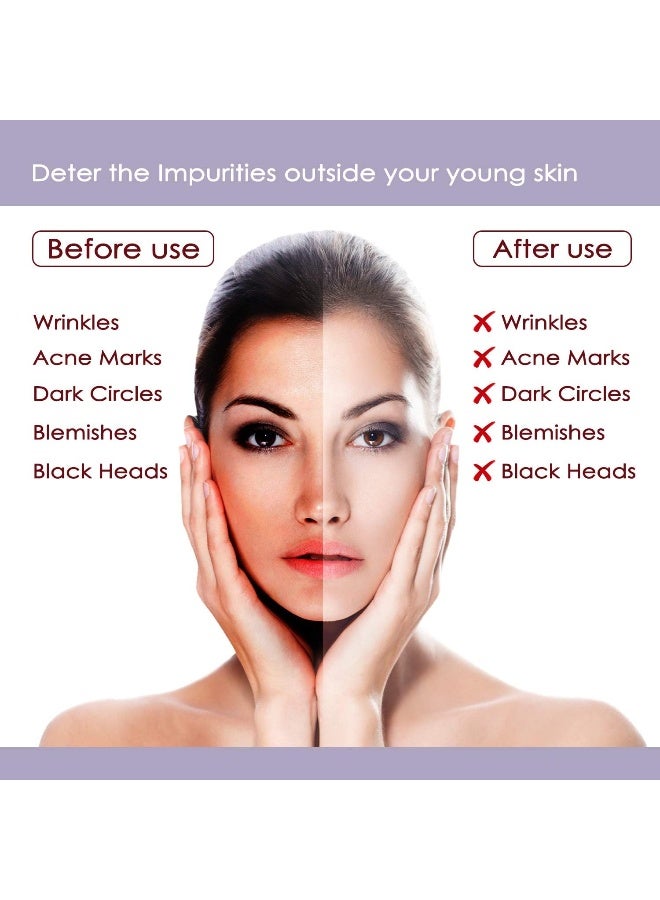 NUTRIGLOW طقم العناية بالبشرة نوتري جلو بلاتينيوم الماس والذهب واللؤلؤ 6 قطع للنساء، 250 جرام + 10 مل - Image 5