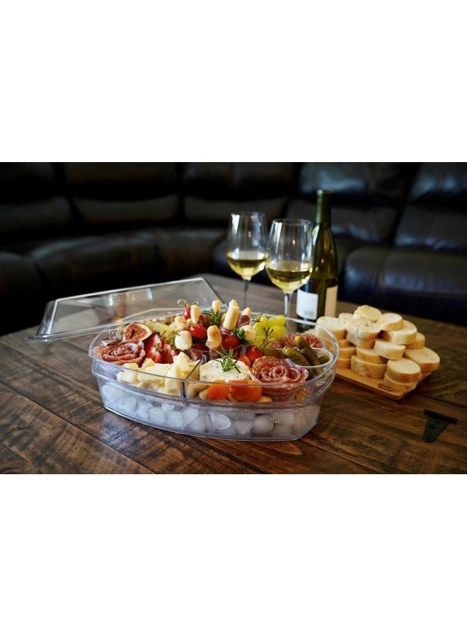 PRODYNE Ice Party Platter, 15 1/2" x 11" x 6", Clear - Image 4