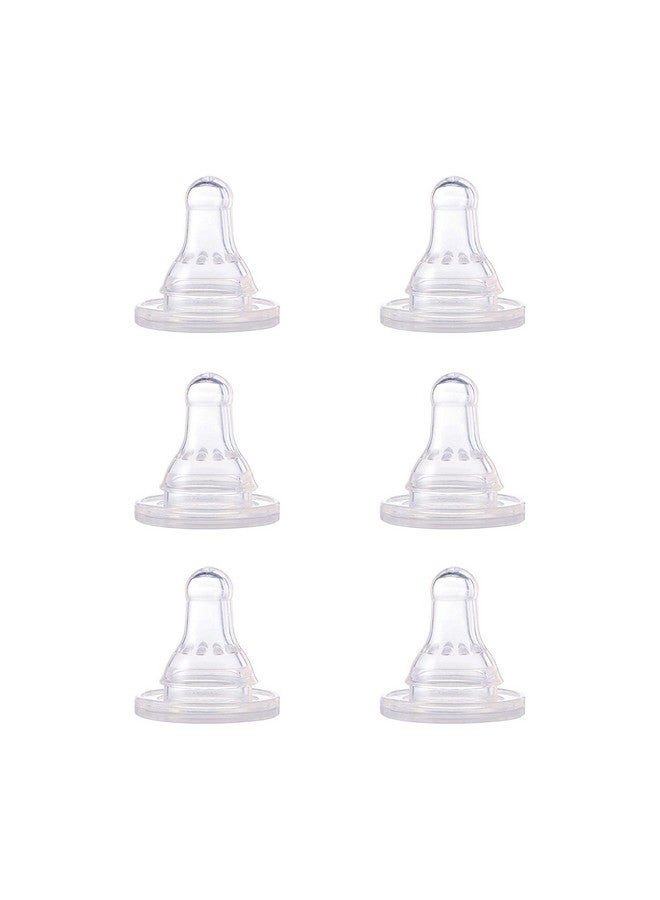 NUK First Essentials By Nuk Silicone Baby Bottle Nipples Slow Flow 6 Pack - Image 2