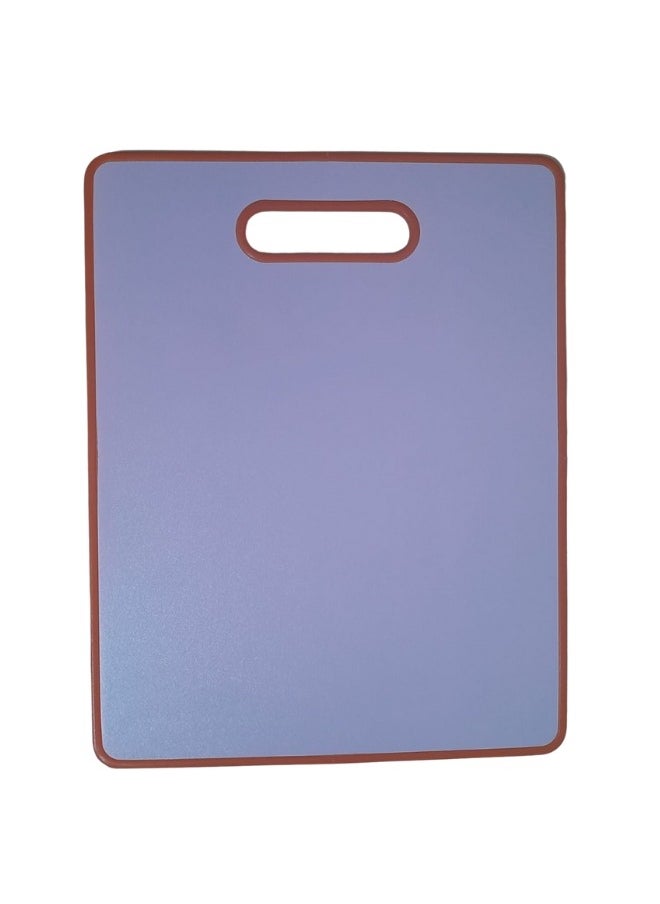 Generic - Plastic cutting board with handle 37*30cm (orange - different shapes) - Image 1