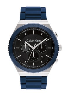CALVIN KLEIN ساعة يد من السيليكون على شكل تونيو بعقارب للرجال 25200307 - 44.3 ملم  - Image 1