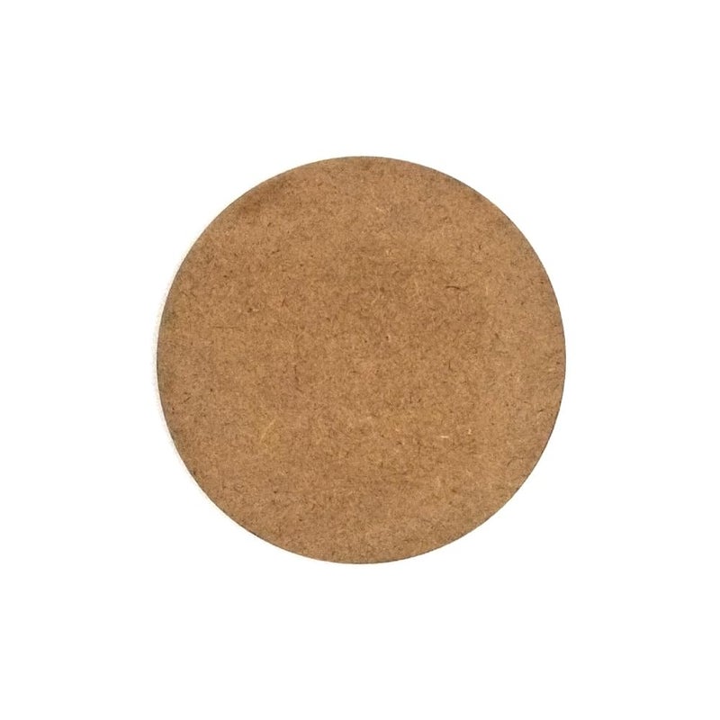 COG 8IN MDF Round Cutout for Art and Craft Round Shape Plain Wood Cutout for Painting ResinArts Work DecorationDecoupage Mandala Art Pyrography Size 8in Thickness3 mm Set of 5  - Image 3