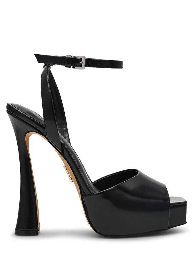 Steve Madden  Sass Platforms Heels Black Women's Heeled Sandals for Women | Best Price UAE