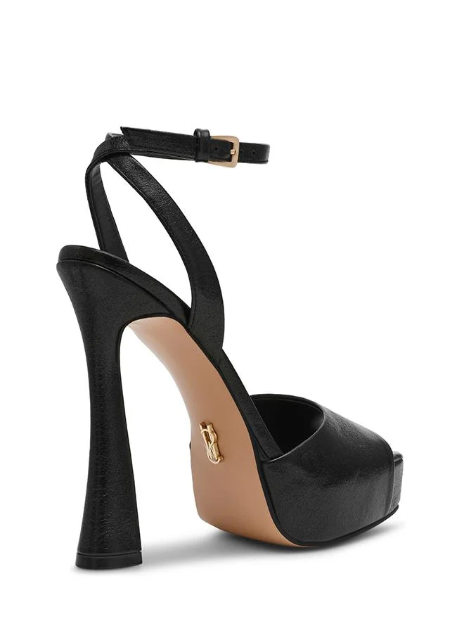 Steve Madden  Sass Platforms Heels Black Women's Heeled Sandals for Women | Best Price UAE