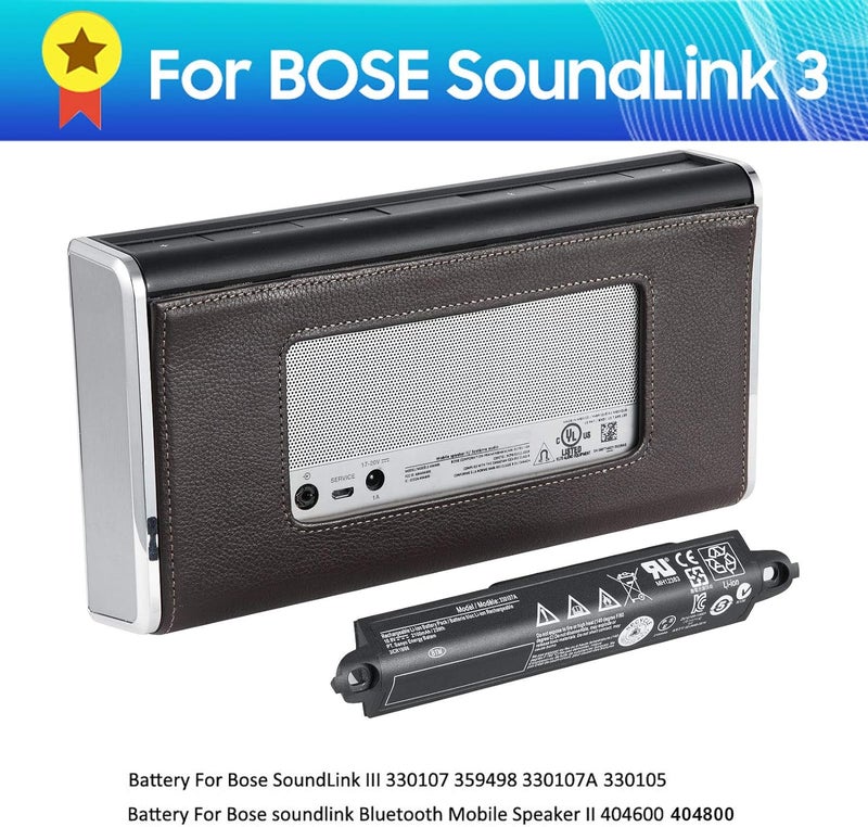 YXXM 330107 Battery for Bose 330107 330107A 330105 330105A 359498 404600 SoundLink - Image 2