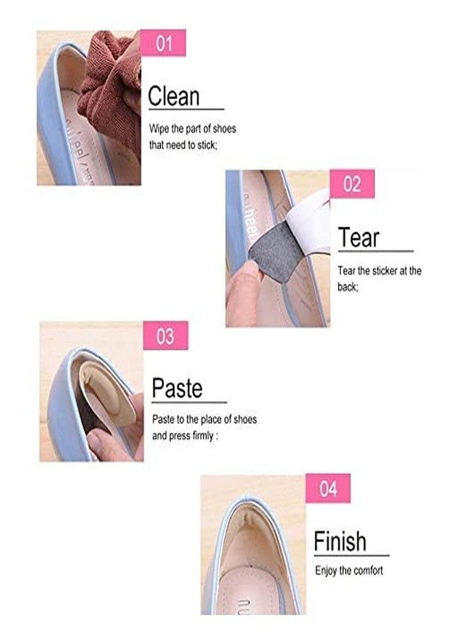 HARRY EMPIRE Soft Heel Pads, Strong Self-Adhesive Heel Cushion Heel Grips for Women and Men Shoes, Prevent Blisters, Cuts, Slipping, and Pain, Shoes Too Big Inserts (1 SET) - Image 5