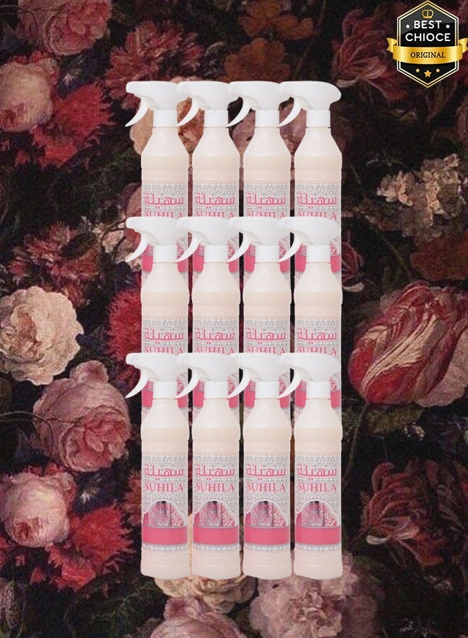 Banafa 12 Pieces Suhila Air Freshner 500ml - Image 1