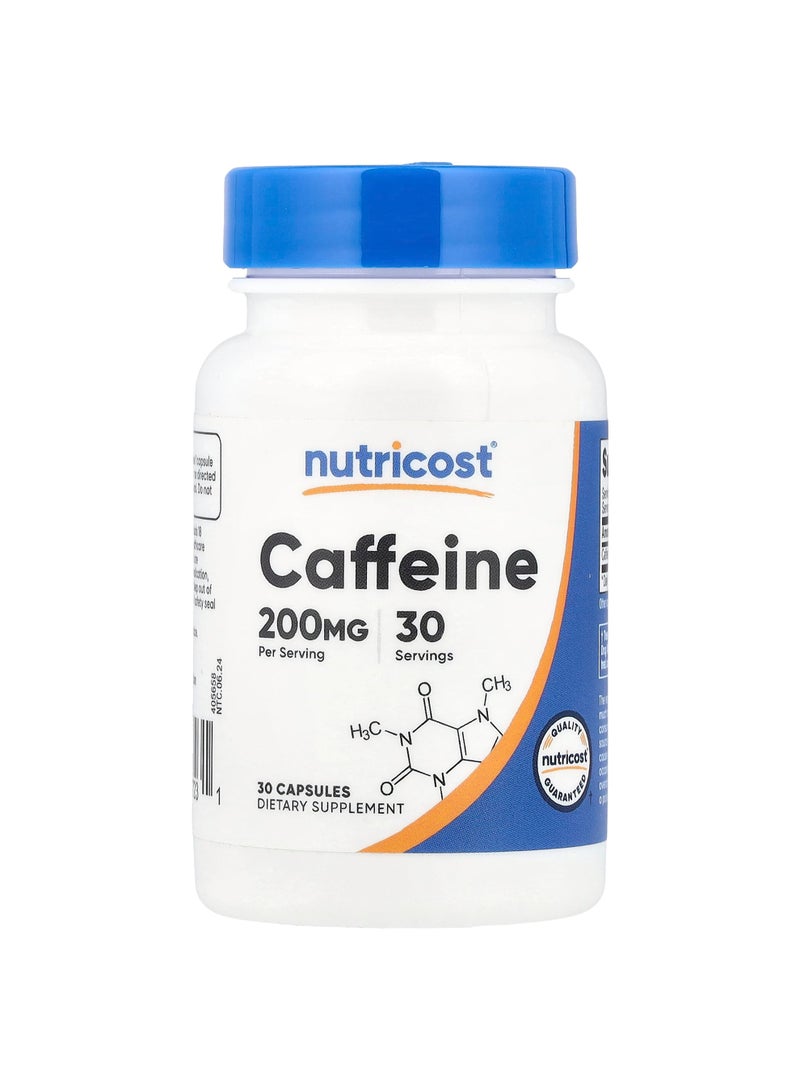 Caffeine, 200 mg , 30 Capsules