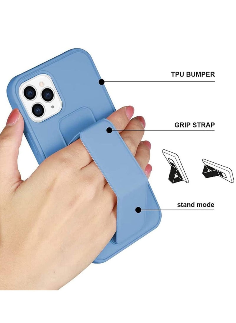 Case for iPhone 14 Pro Max, Back Stand Case with Magnet Holder Hand Grip Magnetic Car Mount Anti Scratch Shockproof Cover Case for iPhone 14 Pro Max (iPhone 14 Pro Max, Light Blue)  - Image 4