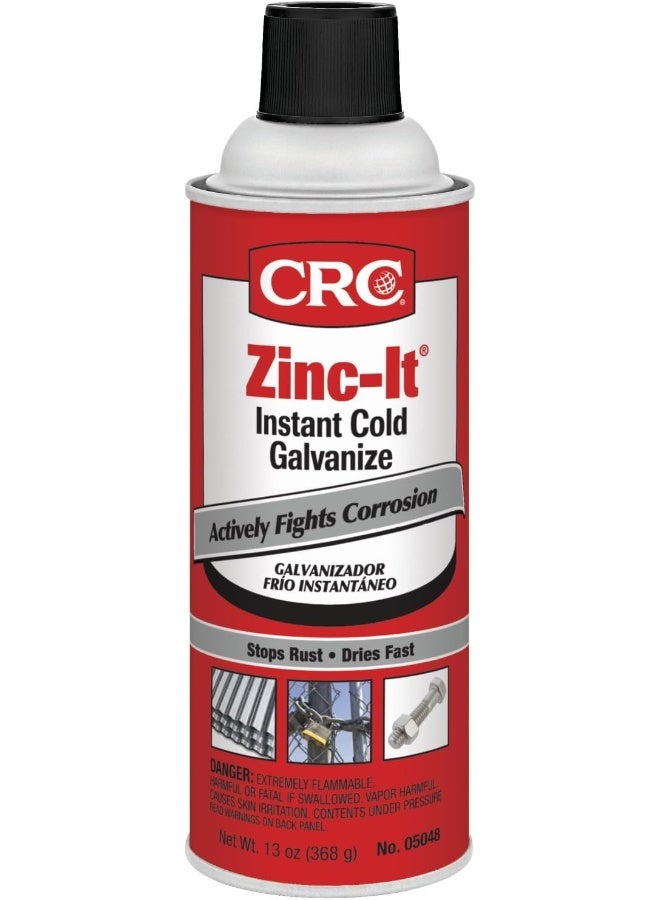CRC 05048 Zinc-It Instant Cold Galvanize - 13 Wt Oz,Gray