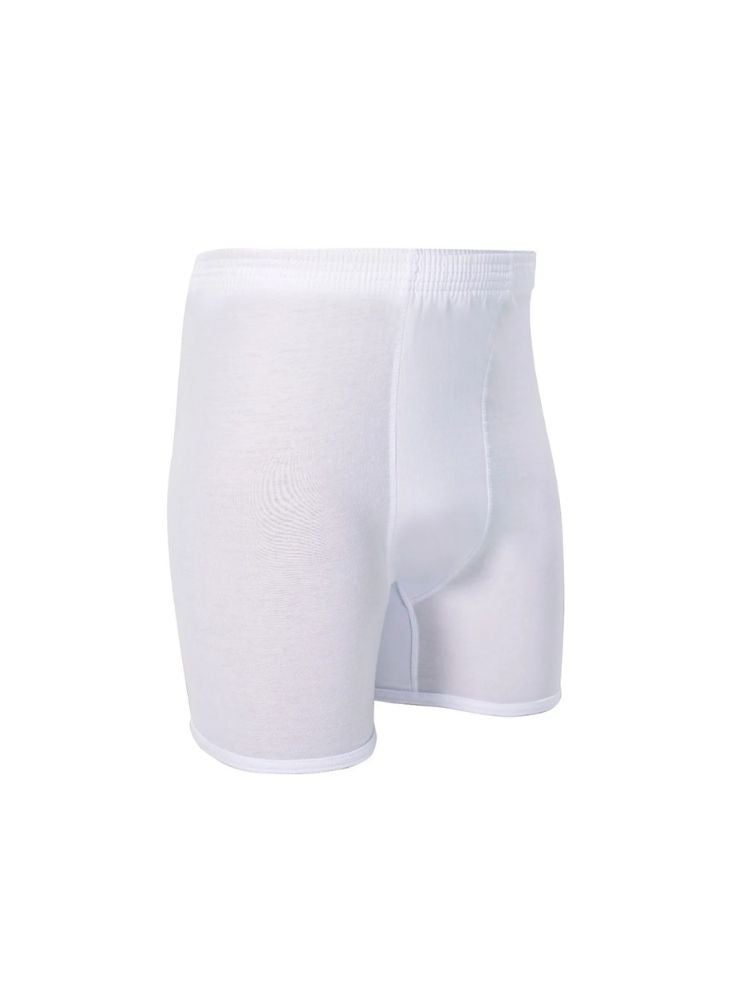 DROSH V Men’s White Cotton Boxer Briefs Pack of 2 – Soft Supportive Inner Shorts - Image 2