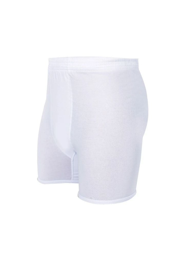 DROSH V Men’s White Cotton Boxer Briefs Pack of 2 – Soft Supportive Inner Shorts - Image 3