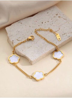 Elegant Gold Plated Stainless Steel Bracelet For Women