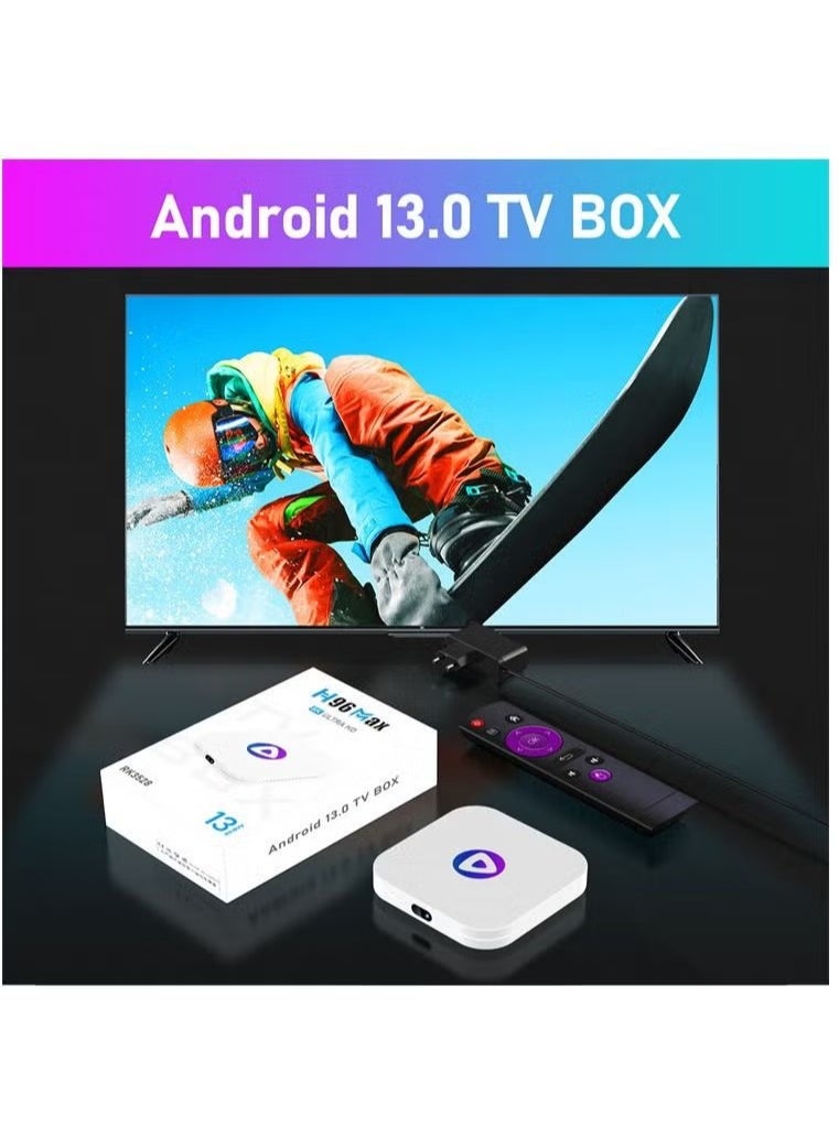 H96 Max - M1 Android 13.0 quad core 64 bit Mali-450 8K Hdr Wifi 2.4GHz 5.8GHz Bluetooth 5.0 set-top box - Image 1