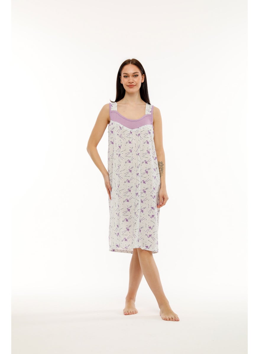 Seva Thick Strap Cotton Combed Fabric Comfortable Fit Nightgown  - Image 5