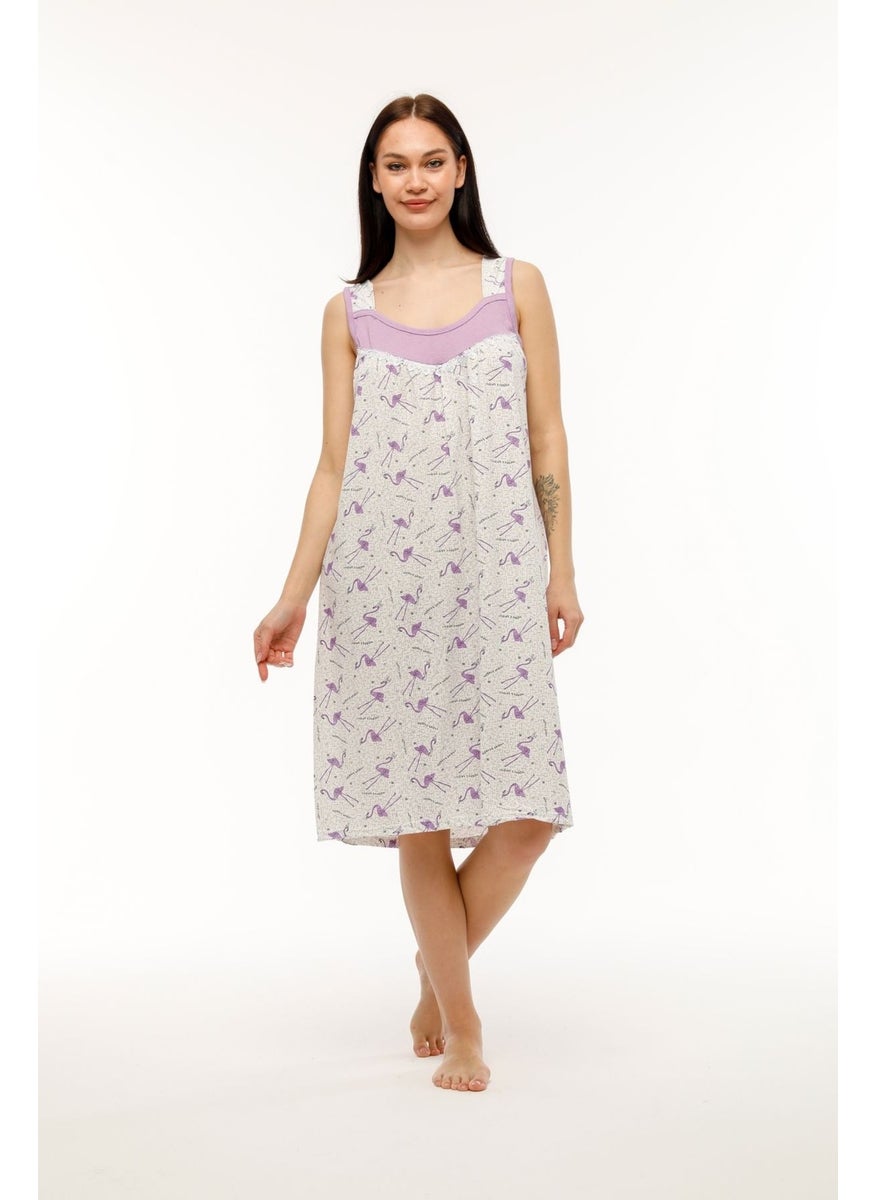 Seva Thick Strap Cotton Combed Fabric Comfortable Fit Nightgown  - Image 2