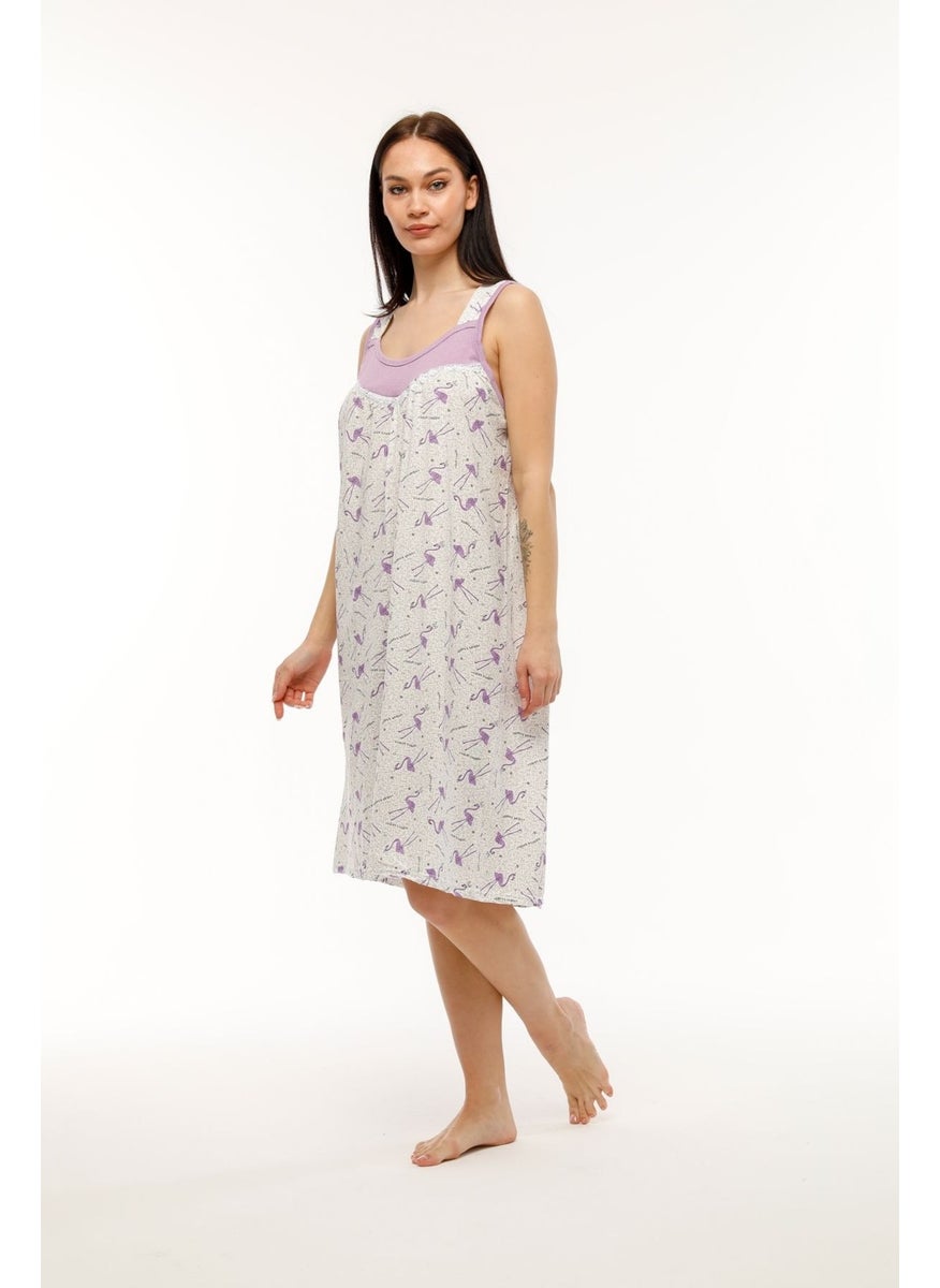 Seva Thick Strap Cotton Combed Fabric Comfortable Fit Nightgown  - Image 4