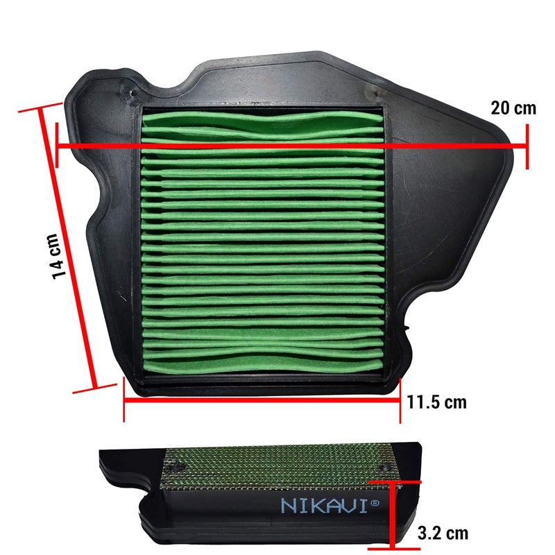 VTRUST Premium Air Filter for I-SMART, GLAMOUR FI, X-PRO and SUPER SPLENDOR BS6 - Image 3