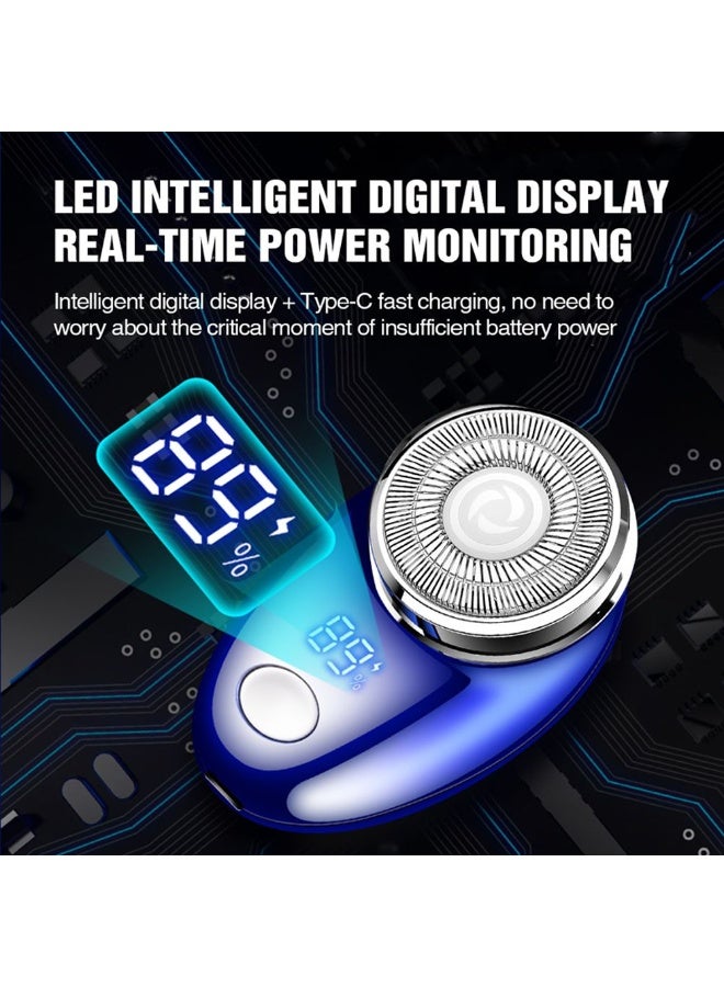 MYCANDY SH-E100 Electric Shaver | 2W Power | Compact & Portable | Comfortable Shaving | Blue - Image 3