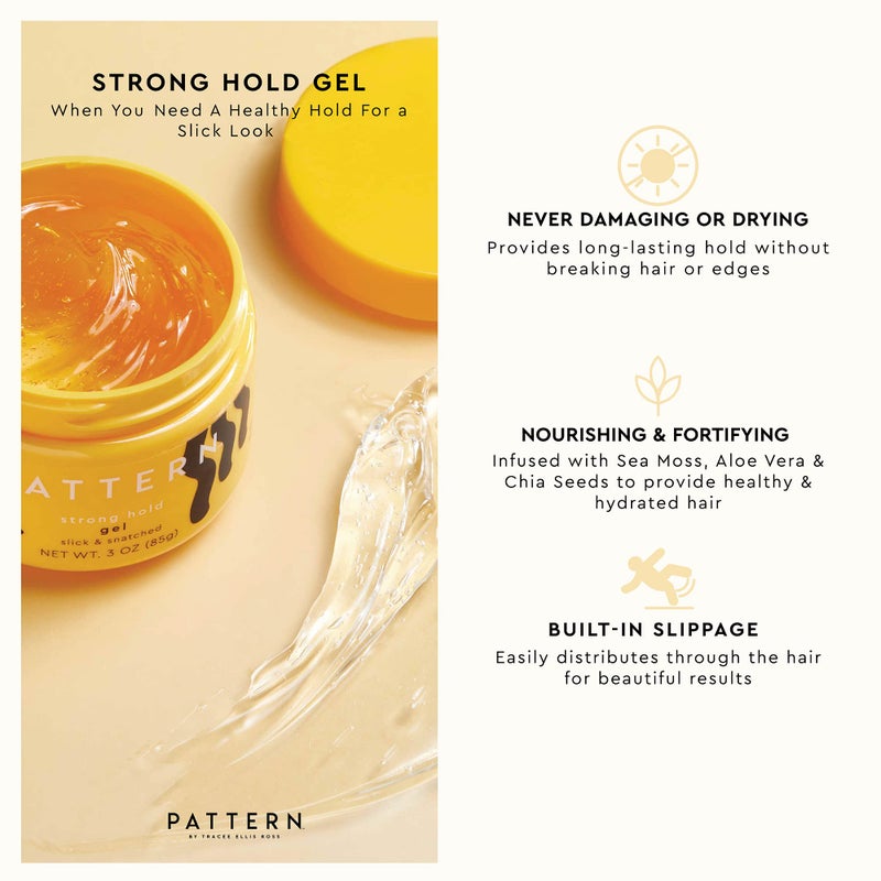 PATTERN Beauty by Tracee Ellis Ross Strong Hold Gel, 15 FL Oz, Best for Curlies, Coilies and Tight-Textured Hair, 3a-4c - Image 2