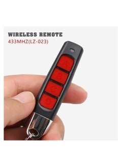 KASTWAVE 2Pcs Garage Door Opener Remote, 433Mhz Gate Remote Control, 4 Buttons Universal Cloning Remote Control Key Fob 433mhz for Garage Door, Black  - Image 5
