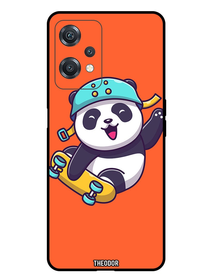 Theodor Protective Case Cover For ONEPLUS NORD 2 LITE 5G Skiing Panda - Image 1