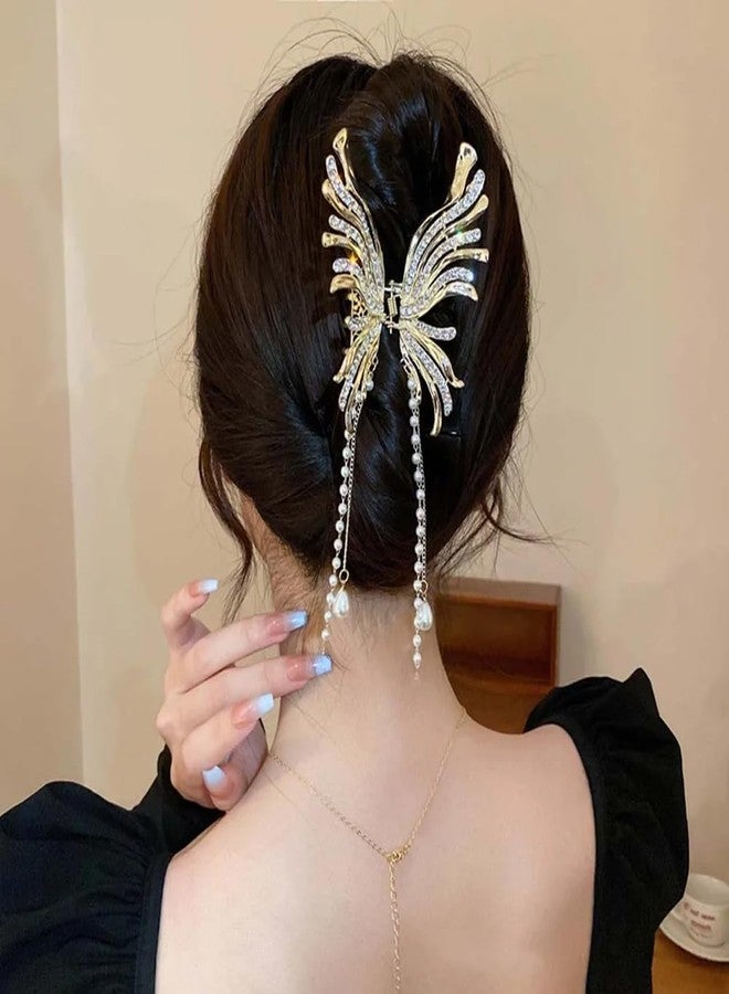 RHOSYN HAIR ACCESSORIES 2 Pieces Large Claw Clips For Thick Heavy Hair Nonslip Clutchers Barrettes Ponytail Holder Wide-open Hair Clips for Women Girls - Feel Free With Latest Clip - Image 2