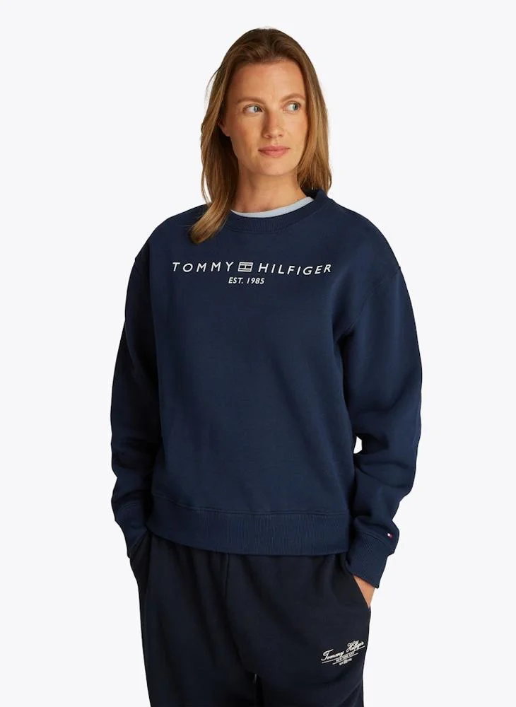 TOMMY HILFIGER Crew Neck Logo Sweatshirt