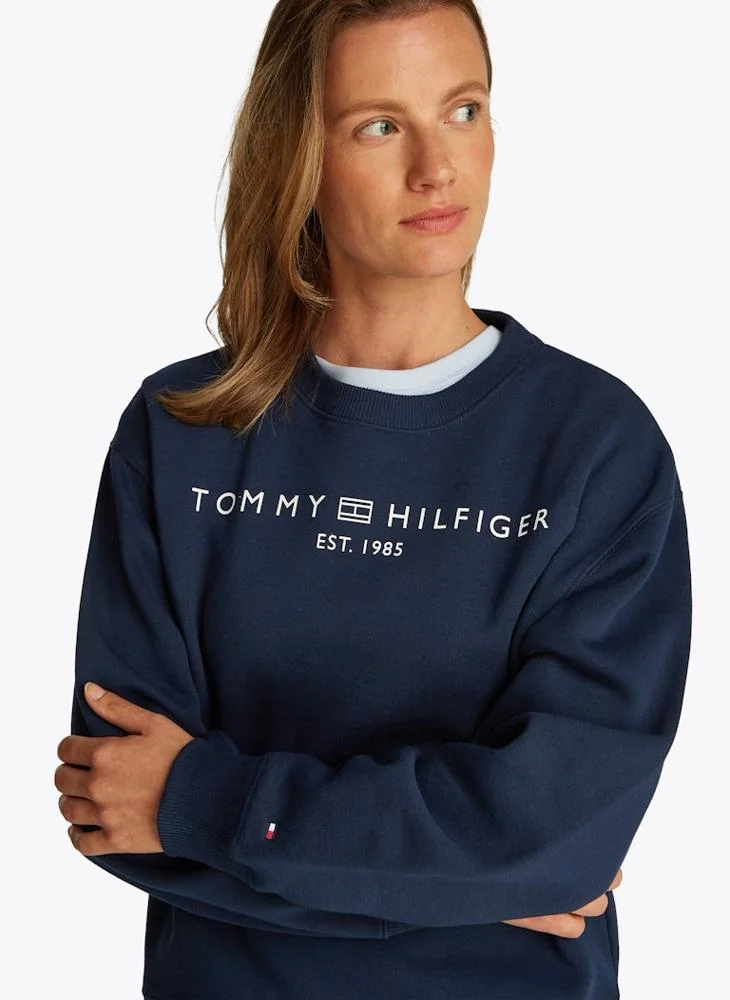 TOMMY HILFIGER Crew Neck Logo Sweatshirt