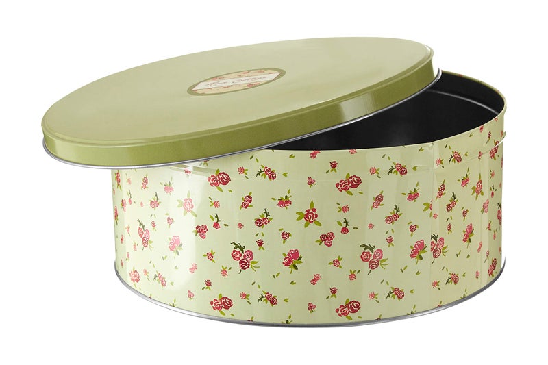 Premier Housewares Rose Print, Cottage Storage Tins, Multi color, H9 x W20 x D20cm (Pack of 3) - Image 3