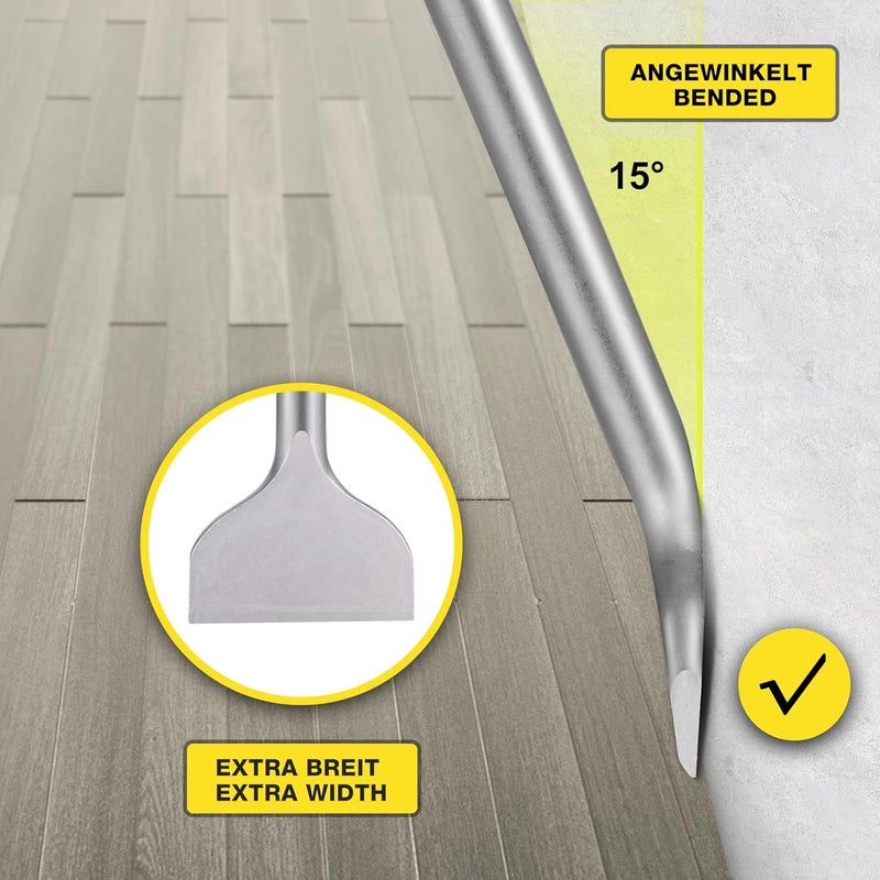 Firecore FS18313 SDS-MAX Scaling Chisel 3-In Wide Curved Tile Chisel for Concrete Tile Removal(3.2" X 12") - Image 4