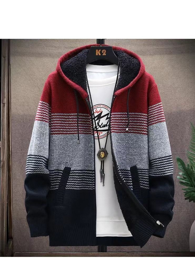 The New Cardigan For Men's Woolen And Thickened Hooded Sweater - pzsku/Z10A2D8AC3DD5CAA7D767Z/45/_/1664524762/421fff11-7f61-495b-b3c1-0c12a52b25bd