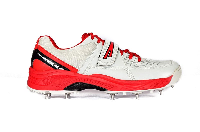 SEGA Men's Reach Spikes Cricket Shoes by Star Impact Pvt. Ltd (Numeric 9, White) - Image 3