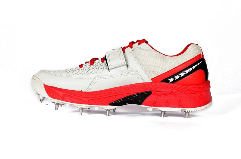 SEGA Men's Reach Spikes Cricket Shoes by Star Impact Pvt. Ltd (Numeric 9, White) - Image 2