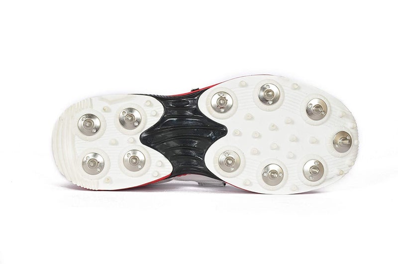 SEGA Men's Reach Spikes Cricket Shoes by Star Impact Pvt. Ltd (Numeric 9, White) - Image 4