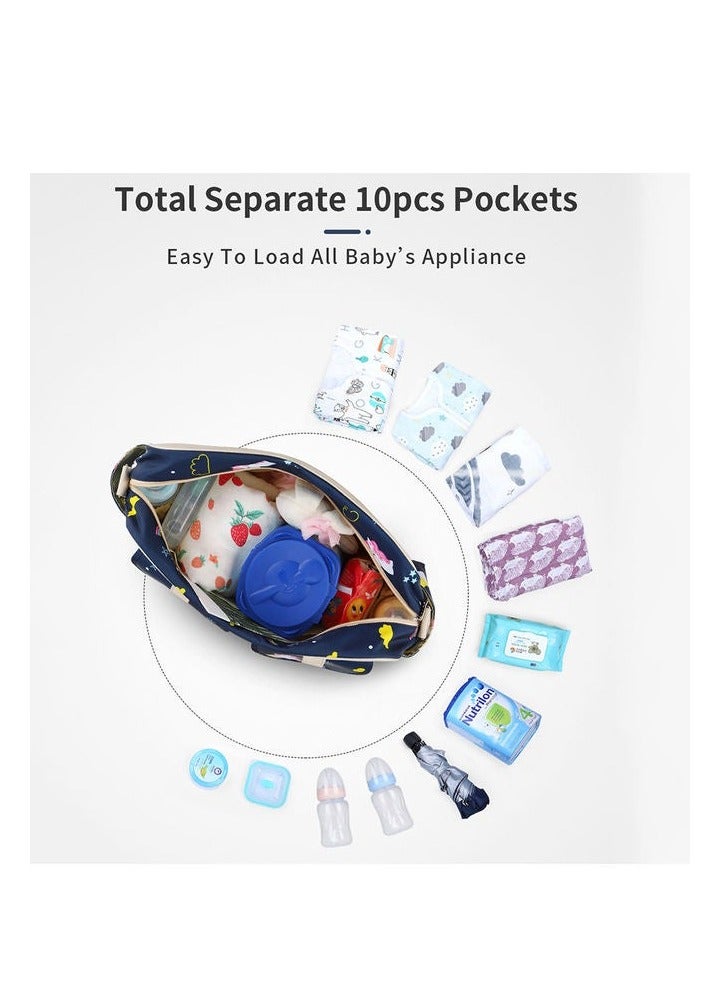 انسولار حقيبة حفاضات متعددة الوظائف من 3 قطع - Image 2