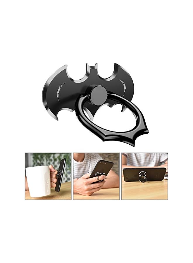 S-TOP Finger Ring Holder,360° Rotation Metal Stand Finger Grip Kickstand, Anti-Drop Finger Holder for Most Devices & Cellphone - Image 4