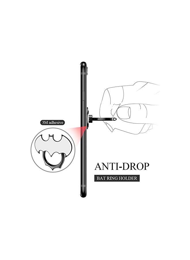 S-TOP Finger Ring Holder,360° Rotation Metal Stand Finger Grip Kickstand, Anti-Drop Finger Holder for Most Devices & Cellphone - Image 3