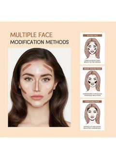 Ushas Highlight Contour Stick 2 in 1 Dualended Makeup Shading Stick MultiColor Concealer Shadow Pen 3D Body Face Brightens Shades Pencil Contour Concealer Highlighter Stick#02  - Image 4