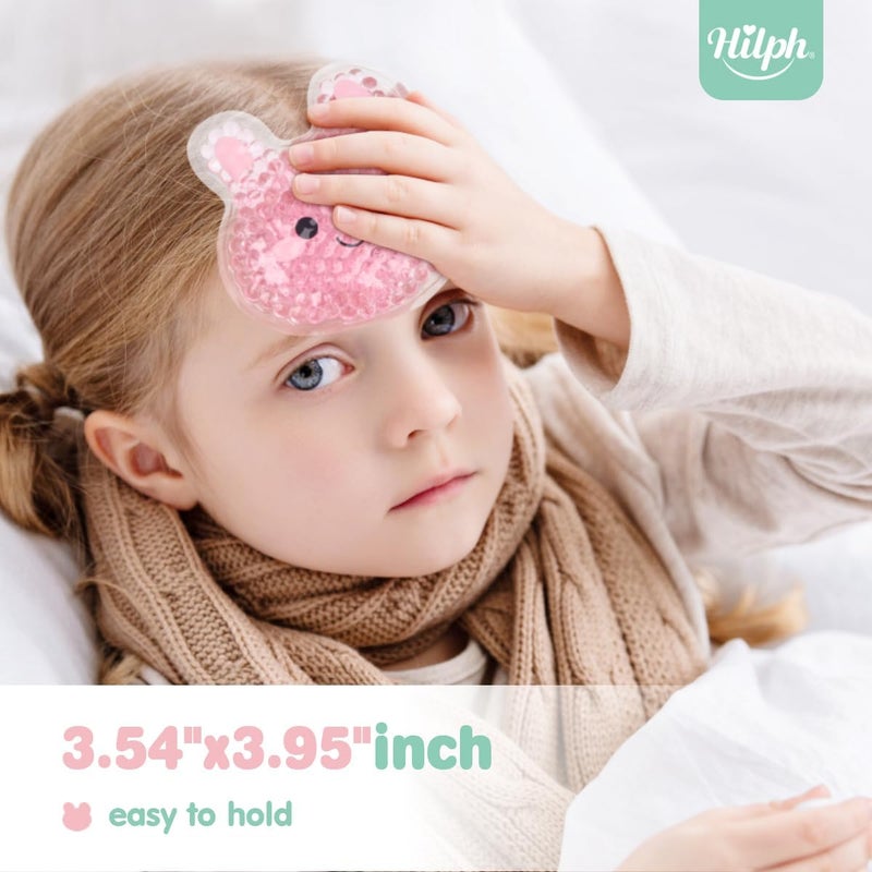 Hilph حزم ثلج للأطفال للإصابات قابلة لإعادة الاستخدام حزم ثلج للأطفال ضاغط ساخن وبارد للإصابات وتخفيف الألم من الكدمات والجروح 3 أرانب - Image 2