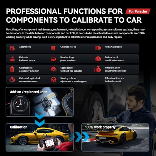 iCarsoft Bidirectional Diagnostic Tool for Porsche/BMW, iCarsoft POR V3.0 (Enhanced Ver) All System OBD2 Scanner Code Reader for Porsche, for BMW, Auto VIN - Image 4