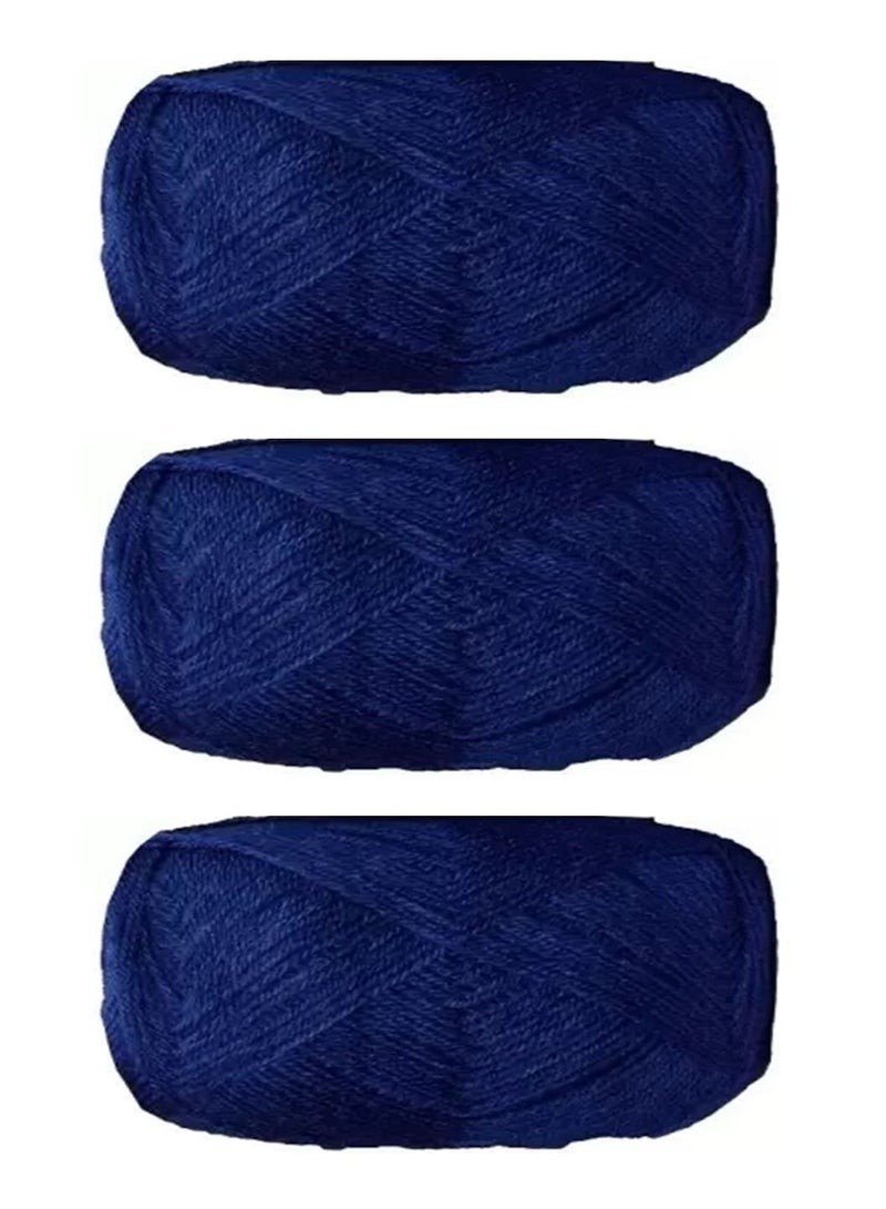 Sterling 3-Piece Knitting Yarn Dark Blue - Image 1