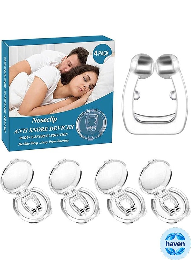 HAVEN Magnetic Anti Snoring Nose Clips 4 Piece Anti Snoring Device For Preventing Snoring and Improving Sleep - Image 1