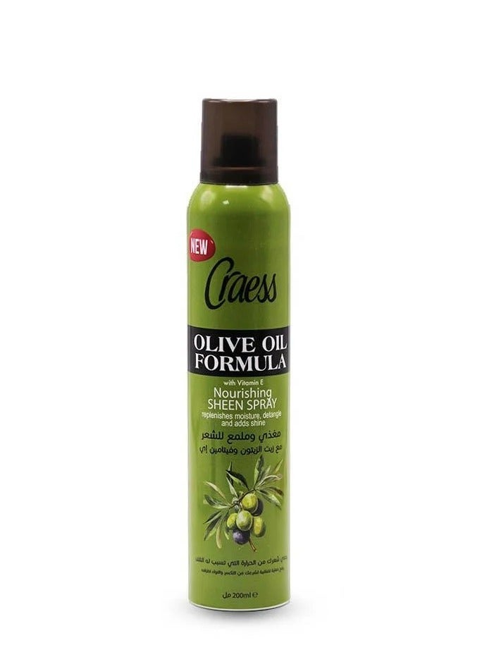 Nourishing and Shining Spray with Olive Oil and Vitamin E Formula - 200ml