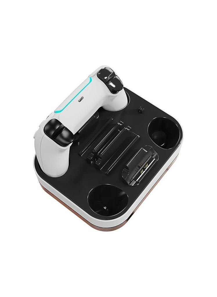 Generic - Dual Charging Base For PS5 Controller-Wireless Charger RGB Lights USB Type-C Dual Charging Dock - Image 1